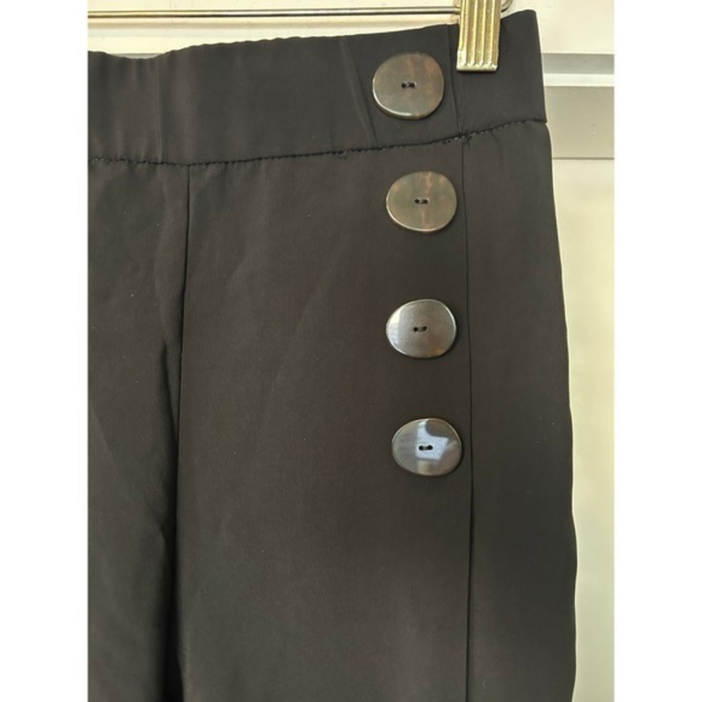 Zara Wide Leg Sailor Style Pleated Pants. Pockets. Elastic Waist Women's Size S - Picture 13 of 14